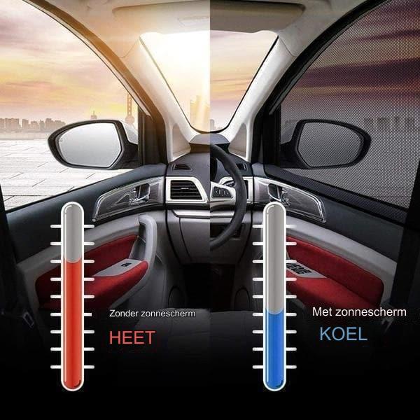 Laatste dag 50% korting - DriveCool™ Universal Car Sunshade - Houd de zon en insecten buiten!