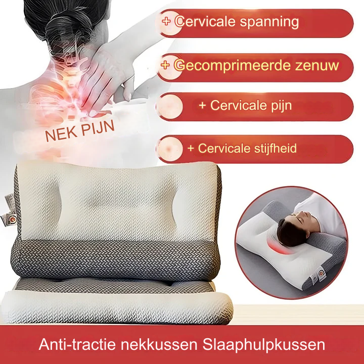 50% korting - SpineSaver™ Super Ergonomisch Kussen - Beschermt je nek en ruggengraat - Beperkt aanbod