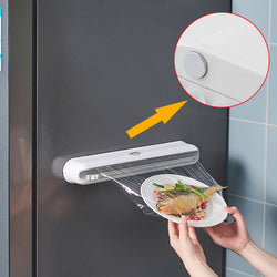 Access Keuken Opbergdoos met Suction Cup™ - Verstelbare Vershoudfolie Cutter