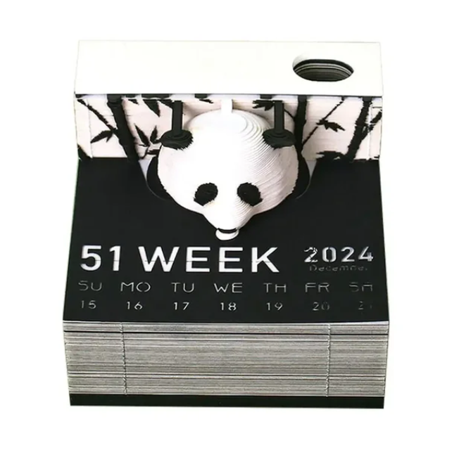 Panda Pals 3D Calendar