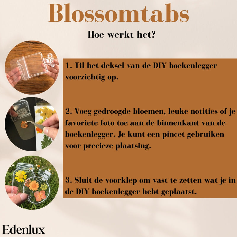 40+40 gratis! | BlossomTabs DIY Transparante Bladwijzers