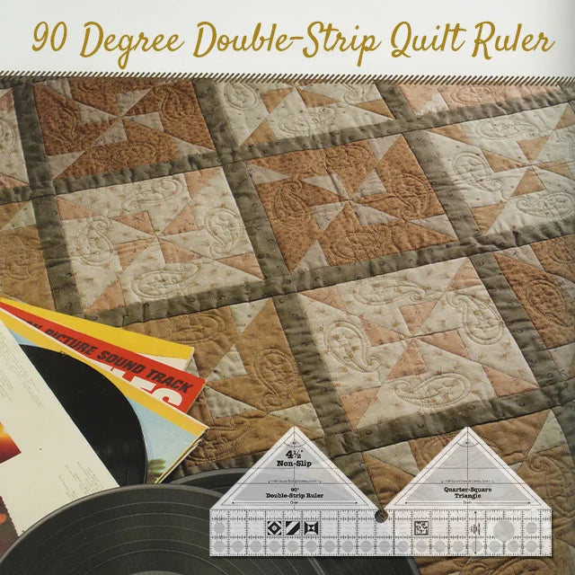 90 Degree Double-Strip Quilt Ruler