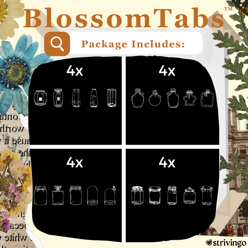 40+40 gratis! | BlossomTabs DIY Transparante Bladwijzers