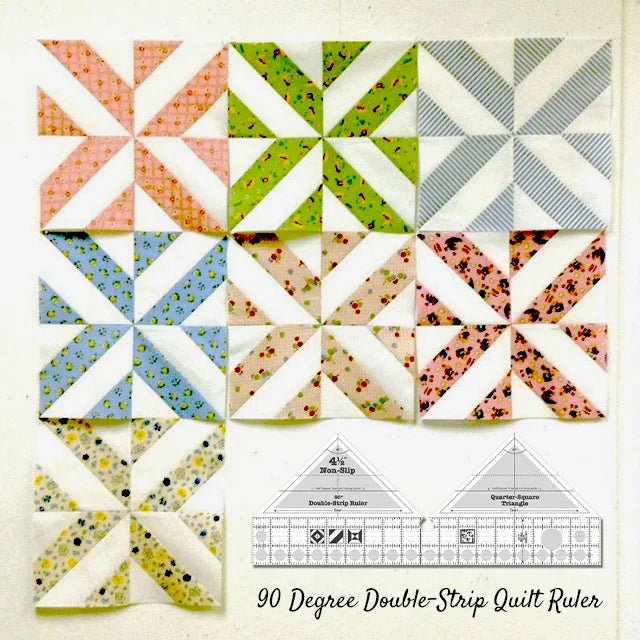 90 Degree Double-Strip Quilt Ruler