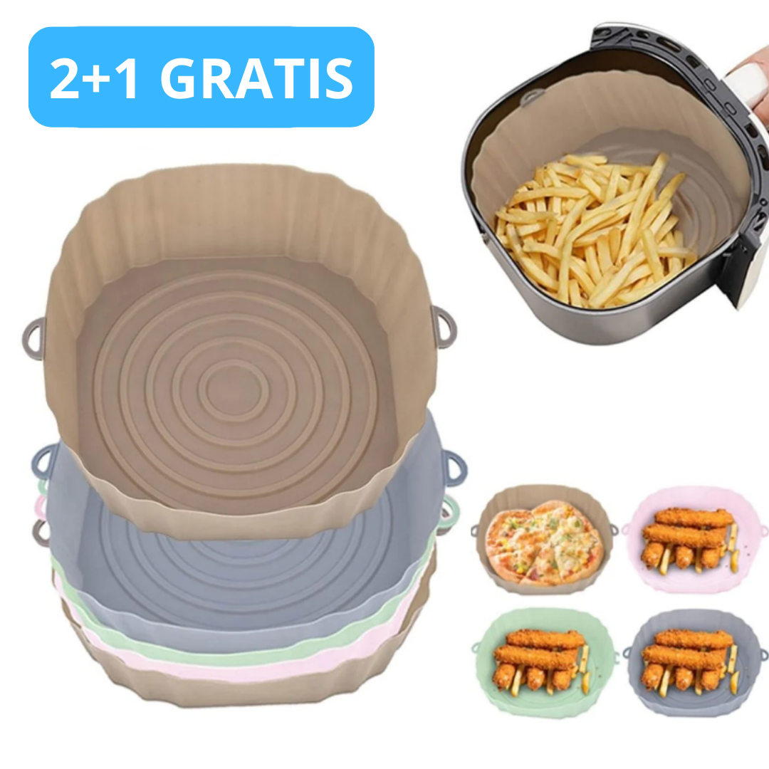 2+1 GRATIS | EZClean Fryer™ - Herbruikbare Airfryer Siliconen Bakjes